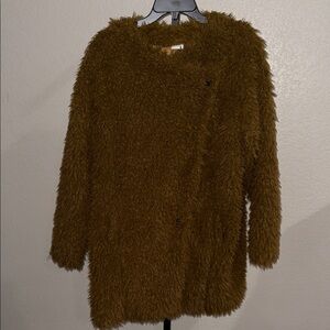 Brown Faux Fur Jacket - 1X - NWOT